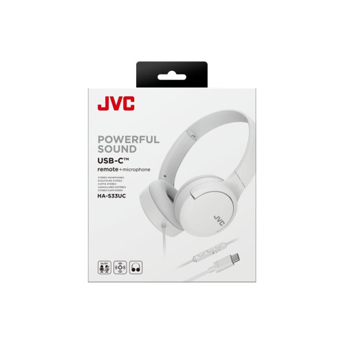 Słuchawki JVC HA-S33UCWU Białe-20995366