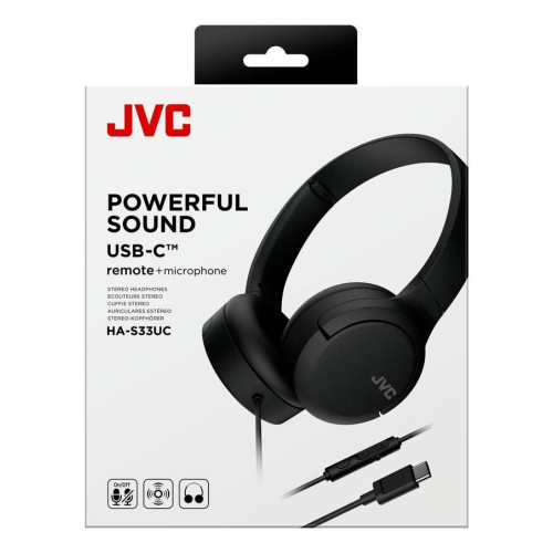 Słuchawki JVC HA-S33UCBU Czarne-20995520
