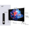Telewizor TCL LED 4K 43V6C Smart TV Google TV UHD Czarny-21008916
