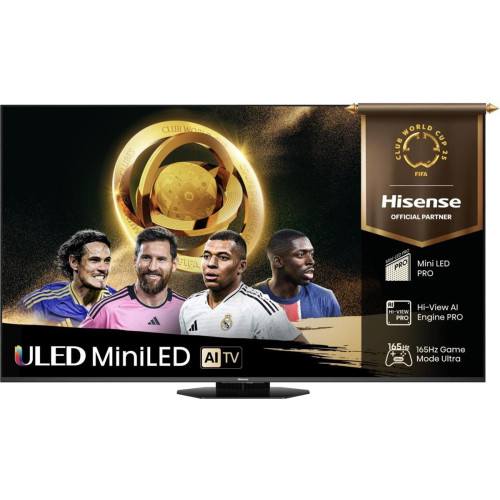 Telewizor 65" Hisense 65U8Q ULED Mini-LED UHD 4K 165Hz SmartOS Hi-View AI Engine Pro Czarny