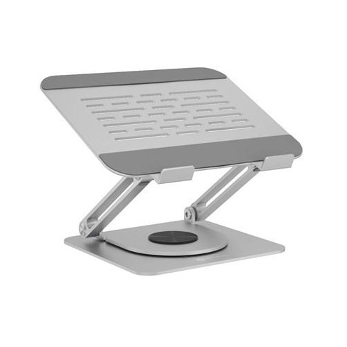Podstawka pod laptopa Raidsonic IB-NH300-R, ergonomiczne pozycjonowanie, obrotowa konstrukcja, 17", srebro