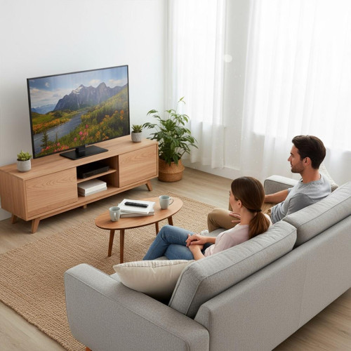 MACLEAN UNIWERSALNY STOJAK DO TV, NA SZAFKĘ RTV, PODSTAWKA, MAX. 40KG, MAX. VESA 400X400, REGULACJA WYSOKOŚCI I KĄTA 