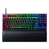 Razer Łowca V2 bez klaw. num., klaw. do gier, optyczna, LED RGB, Stany Zjednoczone, czarny, przewodowe, klikający fioletowy przełącznik