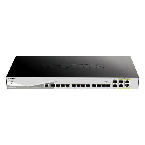 D-Link DXS-1210-16TC/E łącza sieciowe Zarządzany L2 10G Ethernet (100/1000/10000) Szary