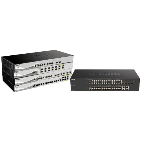D-Link DXS-1210-16TC/E łącza sieciowe Zarządzany L2 10G Ethernet (100/1000/10000) Szary-21177278