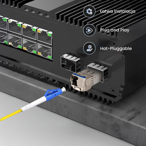 Extralink Moduł SFP28 WDM SFP28 25G 25Gbps 1270/1330nm, single mode, 10km, LC, DOM, para-21179630