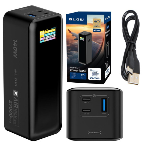 BLOW POWER BANK 27000MAH PD 140W AIR99.9 CZARNY-21179779