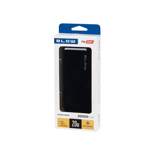 BLOW POWER BANK 20000MAH PD 20W CZARNY PB20F-21179820