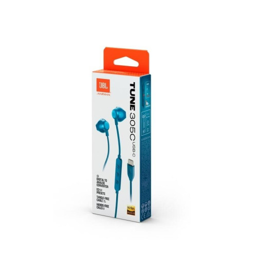 Słuchawki douszne JBL Tune 305C Niebieski-21297779