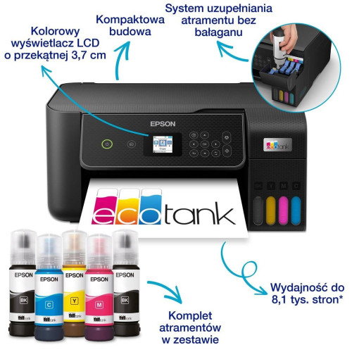 Urz. wielofunkcyjne Epson EcoTank L3280 WiFi CZARNY-21297893