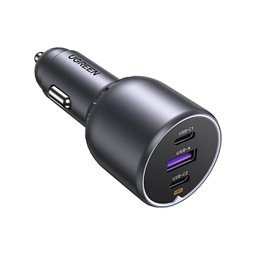 Ugreen Ładowarka EC705 samochodowa 130W 2x USB-C 1x USB-A - szara-21374342