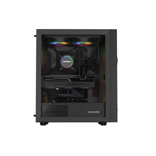 Obudowa Genesis Diaxid 605 ARGB MIDI TOWER USB-C Czarna-21378685