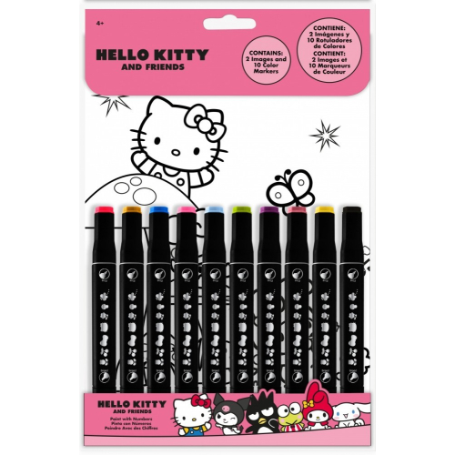 Kolorowanka Hello Kitty malowanie po numerach