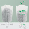 Niszczarka Leitz IQ OptiMax Home Office 225, 15l, P5, 6 kartek, Automatyczny Start/Stop, Funkcja cofania, Obrotowy pojem