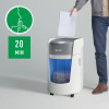 Niszczarka Leitz IQ OptiMax Small Office 350, 22l, P5, 8 kartek, Automatyczny Start/Stop, Funkcja cofania, Obrotowy poje