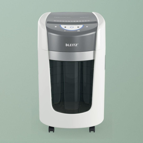 Niszczarka Leitz IQ OptiMax Home Office 225, 15l, P5, 6 kartek, Automatyczny Start/Stop, Funkcja cofania, Obrotowy pojem