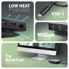 AXAGON HMC-UFO USB-C Hub, M.2 SATA/NVMe, 1 Gbit/s Ethernet, 384 kHz Audio - schwarz/silber-21526038
