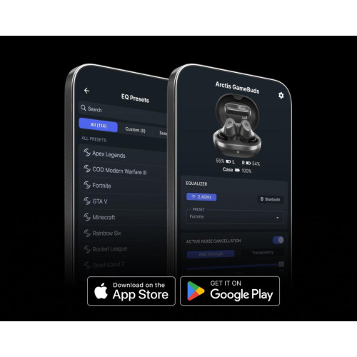 Słuchawki SteelSeries Arctis GameBuds Bluetooth In-Ear z redukcją szumów, bezprzewodowe, czarne-21555632