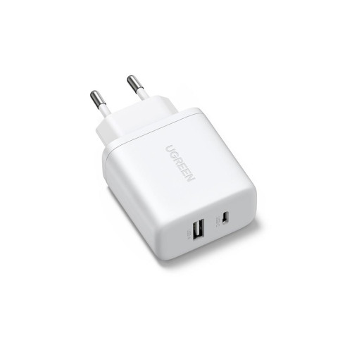 Ładowarka sieciowa Ugreen X227 20W GaN 1x USB-A 1x USB-C - biała-21560847