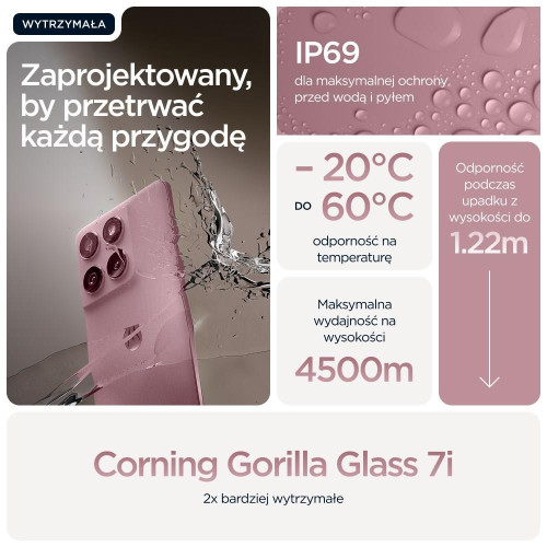 Telefon Motorola Edge 60 Fusion 5G 8RAM 256GB różowy-21579575