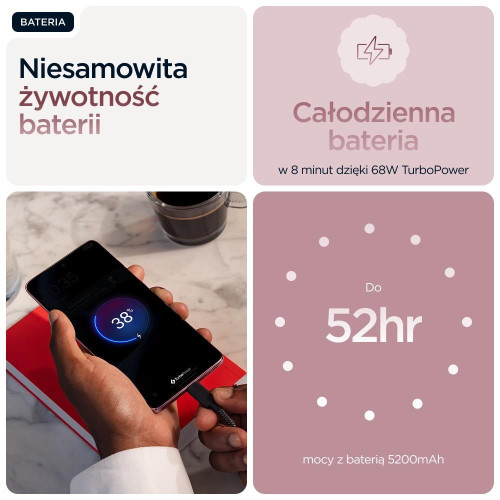 Telefon Motorola Edge 60 Fusion 5G 8RAM 256GB różowy-21579577