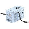 Uniwersalny adapter podróżny Verbatim Charge 'N' Travel 70W 2C niebieski-21605704