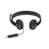 Przewodowy zestaw słuchawkowy VoIP Lenovo 5000 z mikrofonem, USB A/C, Czarny-21616164