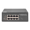 Switch przemysłowy 7-portowy Gigabit PoE+ z 1x PD, IEEE802.3af/at, DIN rail, rozszerzony zakres temp.-21648302