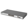Switch Fast Ethernet PoE z 16 portami PoE + 2 Combo, 250W budżetu PoE