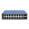Przemysłowy switch 16x 1000Base-TX + 2x uplink 1000Base-FX (bez modułu) DIN rozszerzony zakres temp.-21648554