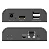 Przedłużacz (extender) po skrętce kat.6 HDMI 4K/60Hz z KVM USB 2.0 przez IP 1G lub do 120m/200m - dodatkowy odbiornik