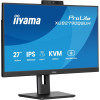 Monitor iiyama XUB2790QSUH-B2 27" IPS-panel 2560x1440 100Hz Windows Hello Kamera 5MP Auto Focus 15cm regulacja wysokości stojaka 4ms 250