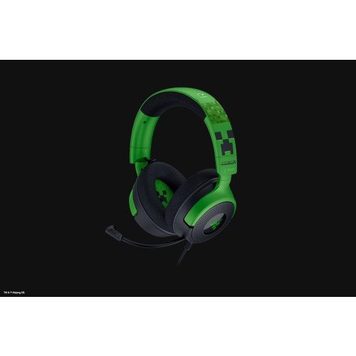 Zestaw słuchawkowy Razer Gaming Kraken V4 X przewodowe nauszne z mikrofonem edycja Minecraft-21600117