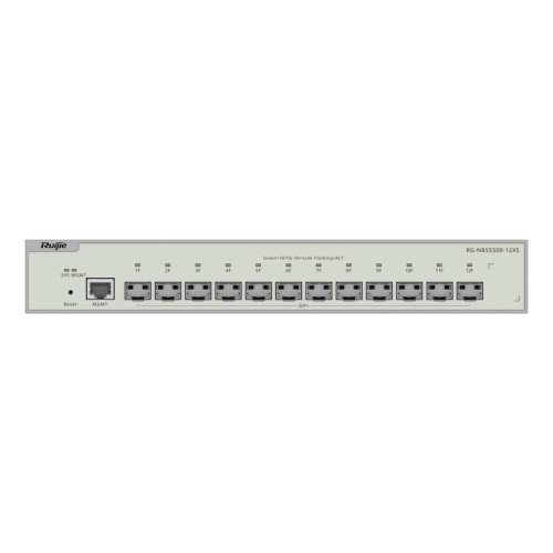 Ruijie Networks RG-NBS5500-12XS łącza sieciowe Zarządzany L3 Szary