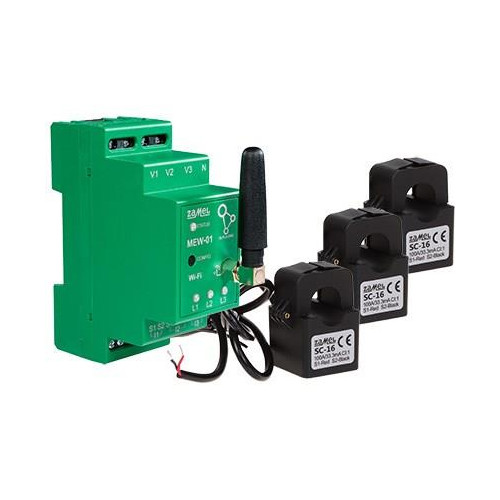 Monitor energii elektrycznej MEW-01/ANT SUPLA trójfazowy ZAMEL