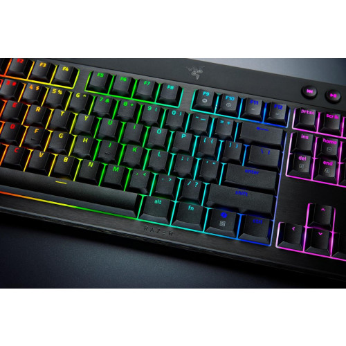 Klawiatura Razer BlackWidow V4 Low-profile HyperSpeed (pomarańczowy przełącznik) - Układ amerykański
