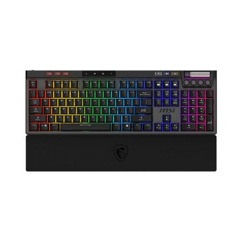 Klawiatura gamingowa czarna MSI STRIKE PRO W SILENT US