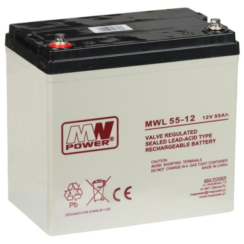 Akumulator 12V/55AH-MWL MW Power