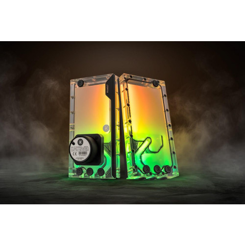 Bloki wodne EK-Quantum Kinetic3 FLT D5 PWM Kombinacja zbiornika wyrównawczego i pompy - 240mm, D-RGB, Acrylic-21641487