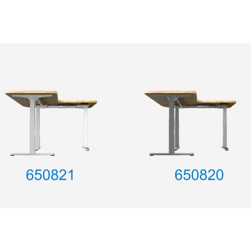Wyposażenie ramy biurka w potrójny silnik elektryczny o udźwigu 150 kg w kształcie litery L-21645628