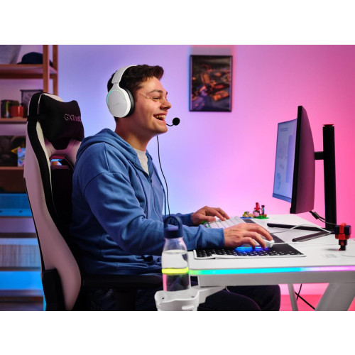 Biurko gamingowe TRUST GXT 709W LUMINUS RGB WHITE-21645642