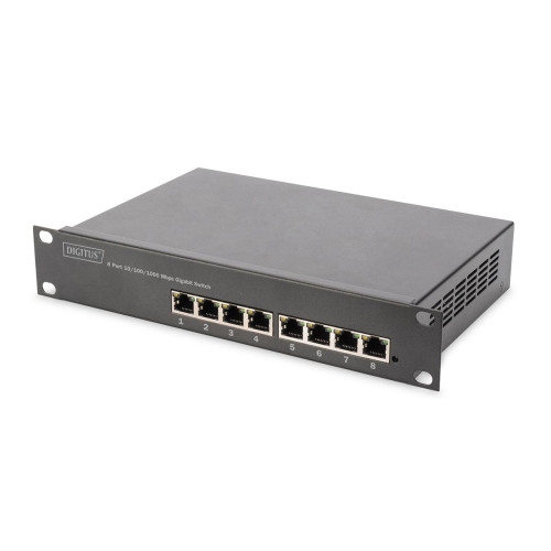 L2 managed Gigabit Ethernet PoE Switch8-port PoE, 10 inch, 80W PoE budget