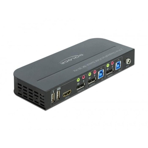 KVM Switch DisplayPort 1.4 8K z USB 3.0 i Audio - KVM / audio / USB switch - 2 porty-21648320