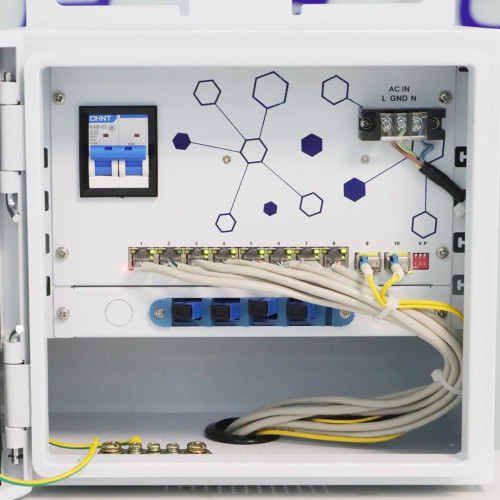 Zewnętrzny switch PoE Extralink Atlas; 8x RJ45 1000Mb/s PoE, 2x SFP, 120W, aktywne chłodzenie-21648540