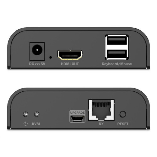 Przedłużacz (extender) po skrętce kat.6 HDMI 4K/60Hz z KVM USB 2.0 przez IP 1G lub do 120m/200m - dodatkowy odbiornik