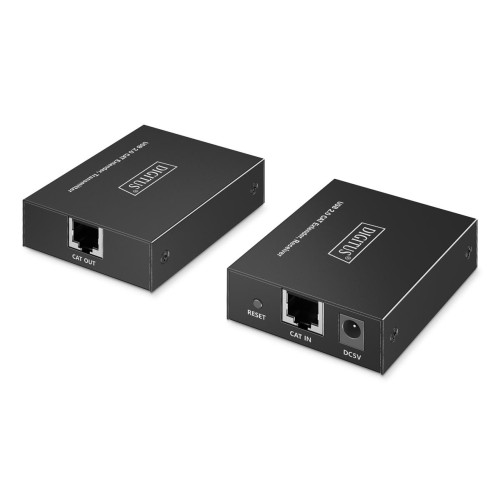 Przedłużacz (extender) po skrętce kat.6 USB 2.0 do 150m, 4x USB-A do 480 Mbps, 1x RJ45 (Gigabit Ethernet) - zestaw (o