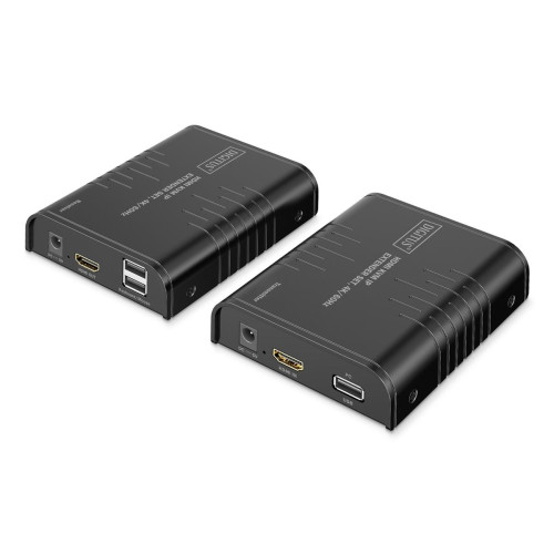 Przedłużacz (extender) po skrętce kat.6 HDMI 4K/60Hz z KVM USB 2.0 przez IP 1G lub do 120m/200m, max. 253 odbiorniki,