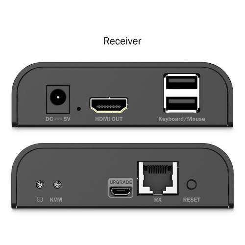 Przedłużacz (extender) po skrętce kat.6 HDMI 4K/60Hz z KVM USB 2.0 przez IP 1G lub do 120m/200m, max. 253 odbiorniki,