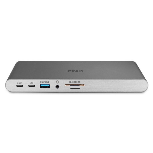 Lindy 43349 stacja dokująca Przewodowa USB 3.2 Gen 1 (3.1 Gen 1) Type-C Srebrny-21652919