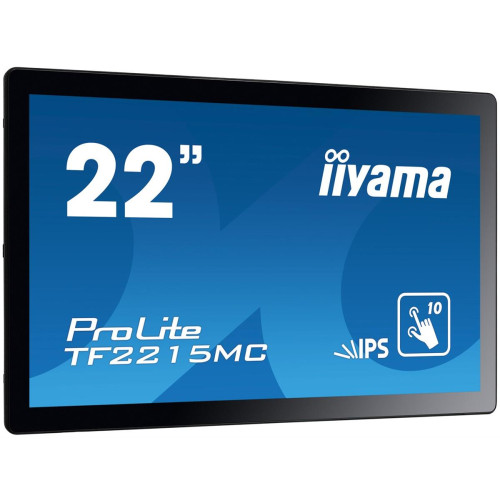 Monitor iiyama ProLite TF2215MC-B2, 54.6cm (21.5''), Projected Capacitive, 10 TP, Full HD, czarny